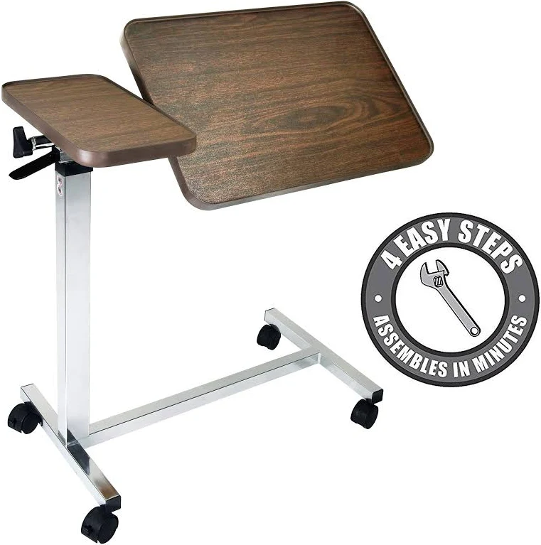 Vaunn Medical Adjustable Overbed Table